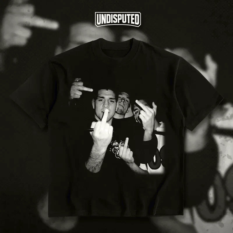 Diaz Brothers Middle Finger Heavy Cotton T-shirt UFC Nate Diaz & Nick Diaz Funny