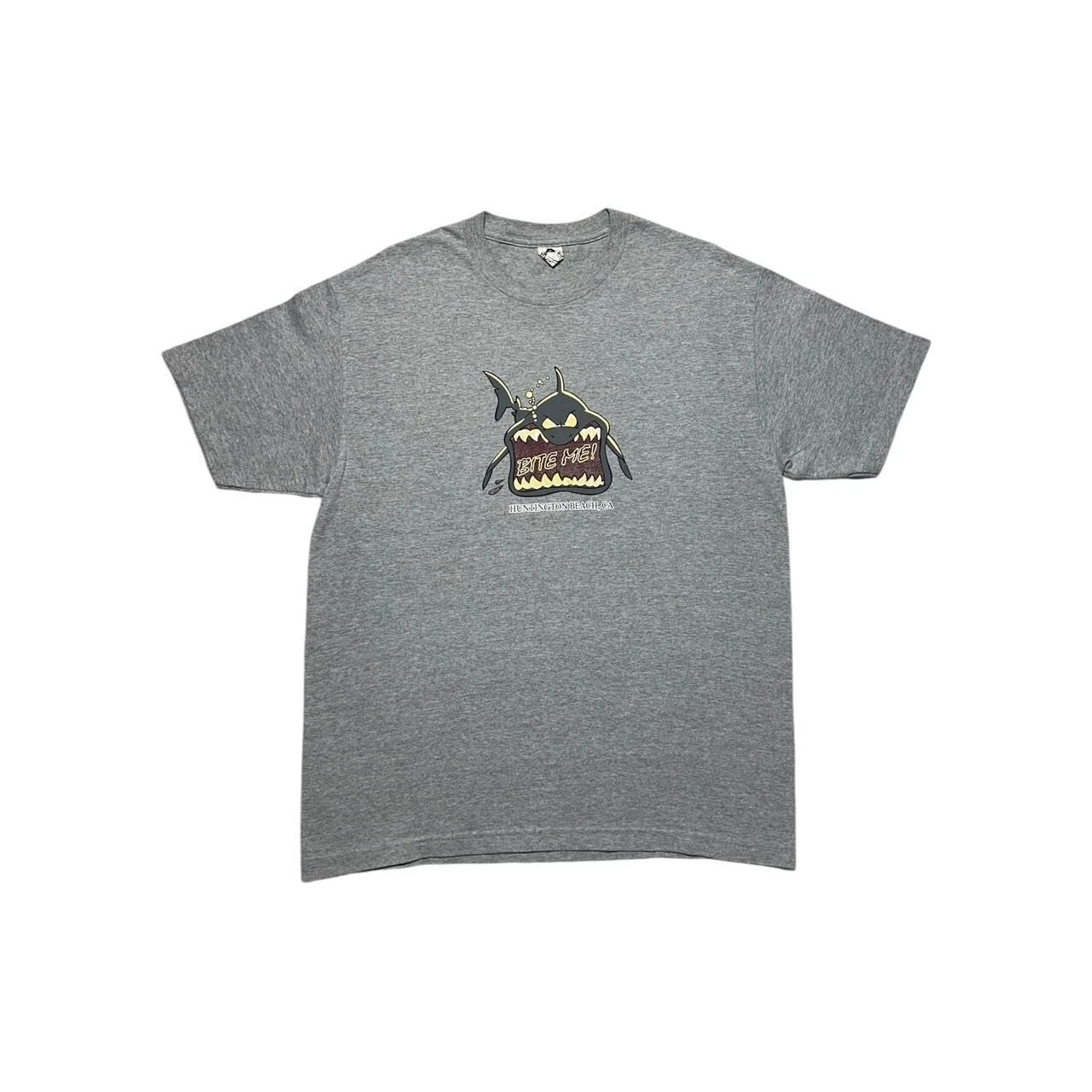 Y2K Bite Me Shark Huntington Beach Funny T-Shirt