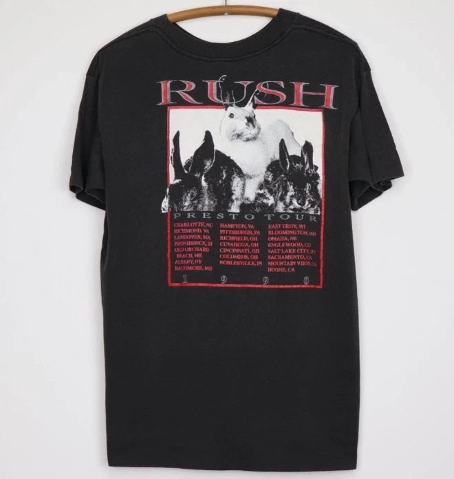 Rush Vintage 90s Bootleg Presto Tour Rock Band Shirt