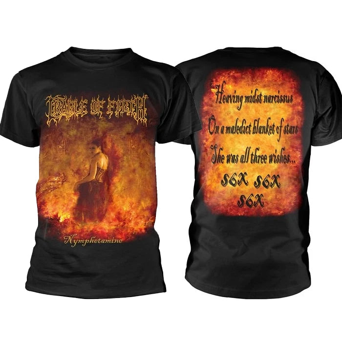 Vintage Styles CRADLE OF FILTH Nymphetamine Album  Shirt
