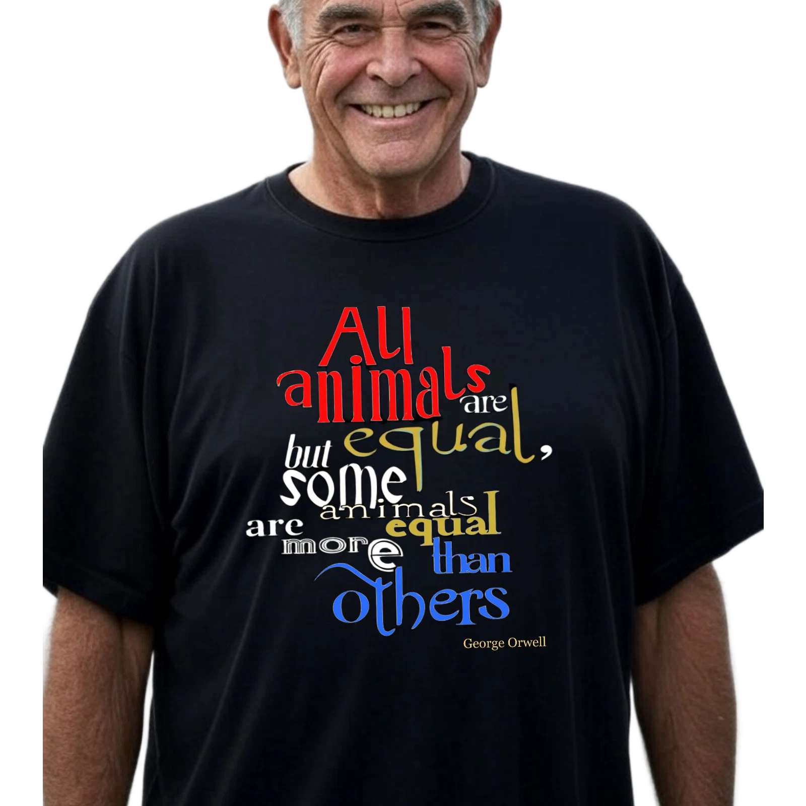 Animal Farm Quote Unisex T-Shirt, George Orwell Literary Tee, Equality Tee,