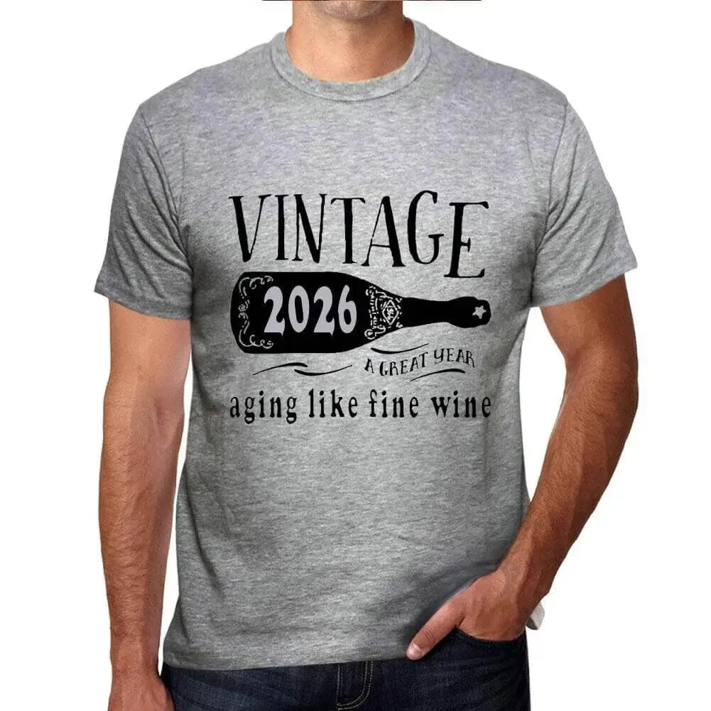 Men's Graphic T-Shirt Aging Like A Fine Wine 2026 Eco-Friendly Limited Edition
