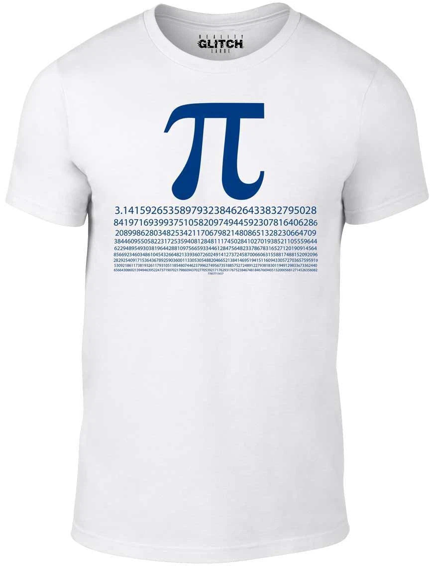 Pi Numbers Mens T-Shirt - School shirt mathematics maths science joke fashion