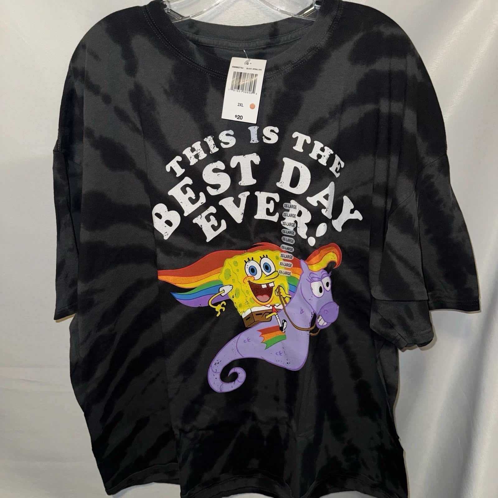 Spongebob Sqaurepants - "This Is The Best Day Ever" Riding Seahorse 2XL