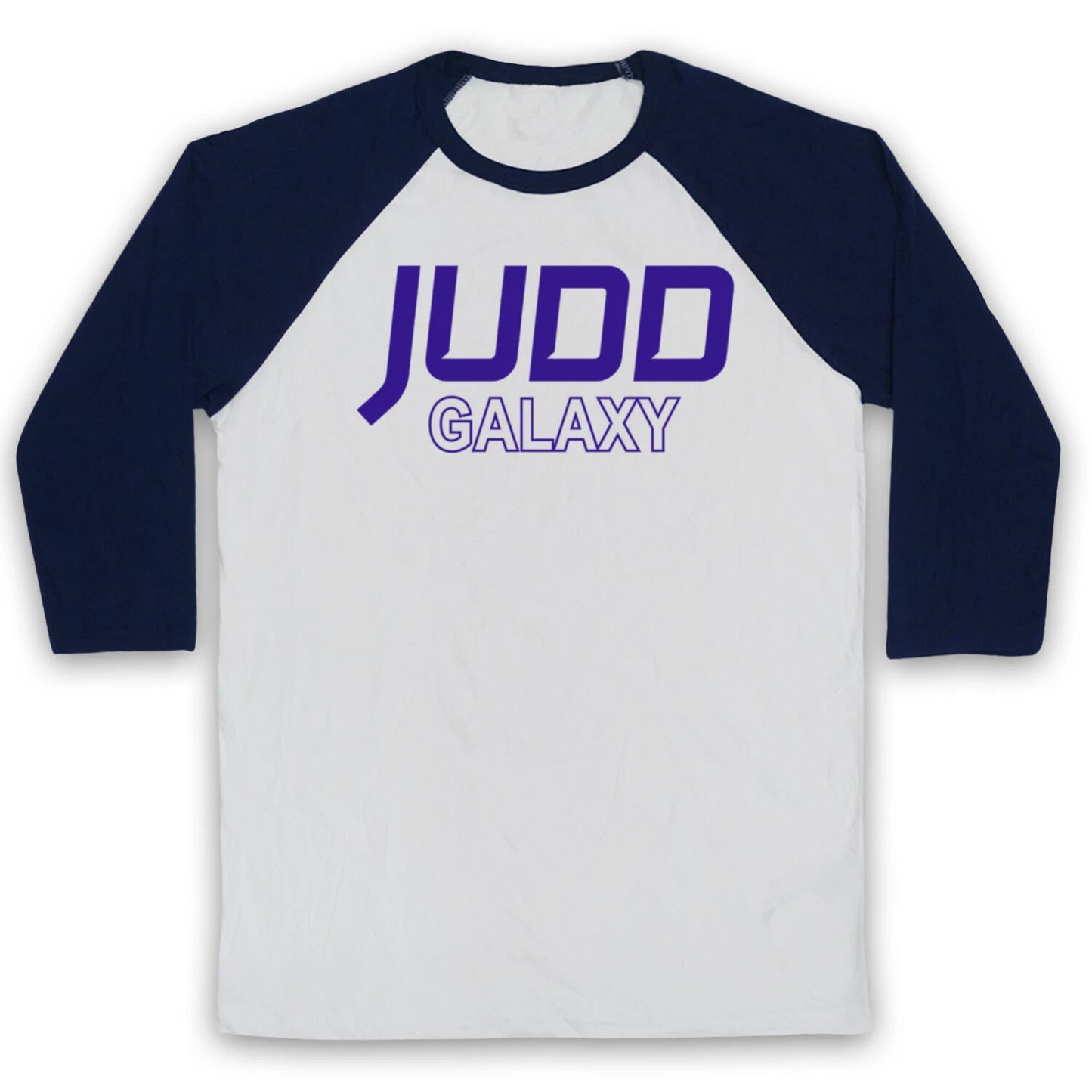 AVENUE JUDD GALAXY SCI FI COMEDY TV LOGO SPACESHIP 3/4 SLEEVE BASEBALL TEE