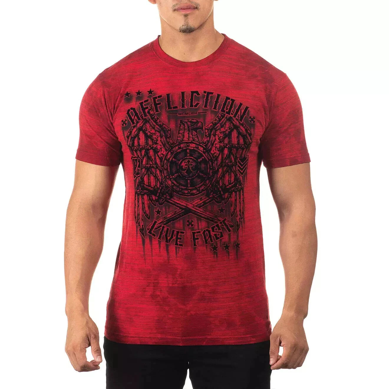 Affliction Men's Premium “METAL GEAR" Short Sleeve Shirt; NWT Limited Color