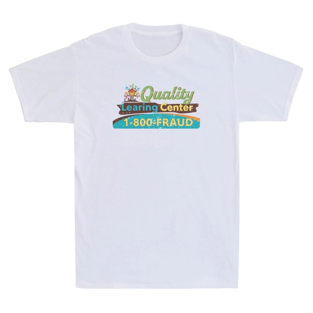 Quality “Learning” Center Funny Parody Education Quote Vintage Men's T-Shirt Tee