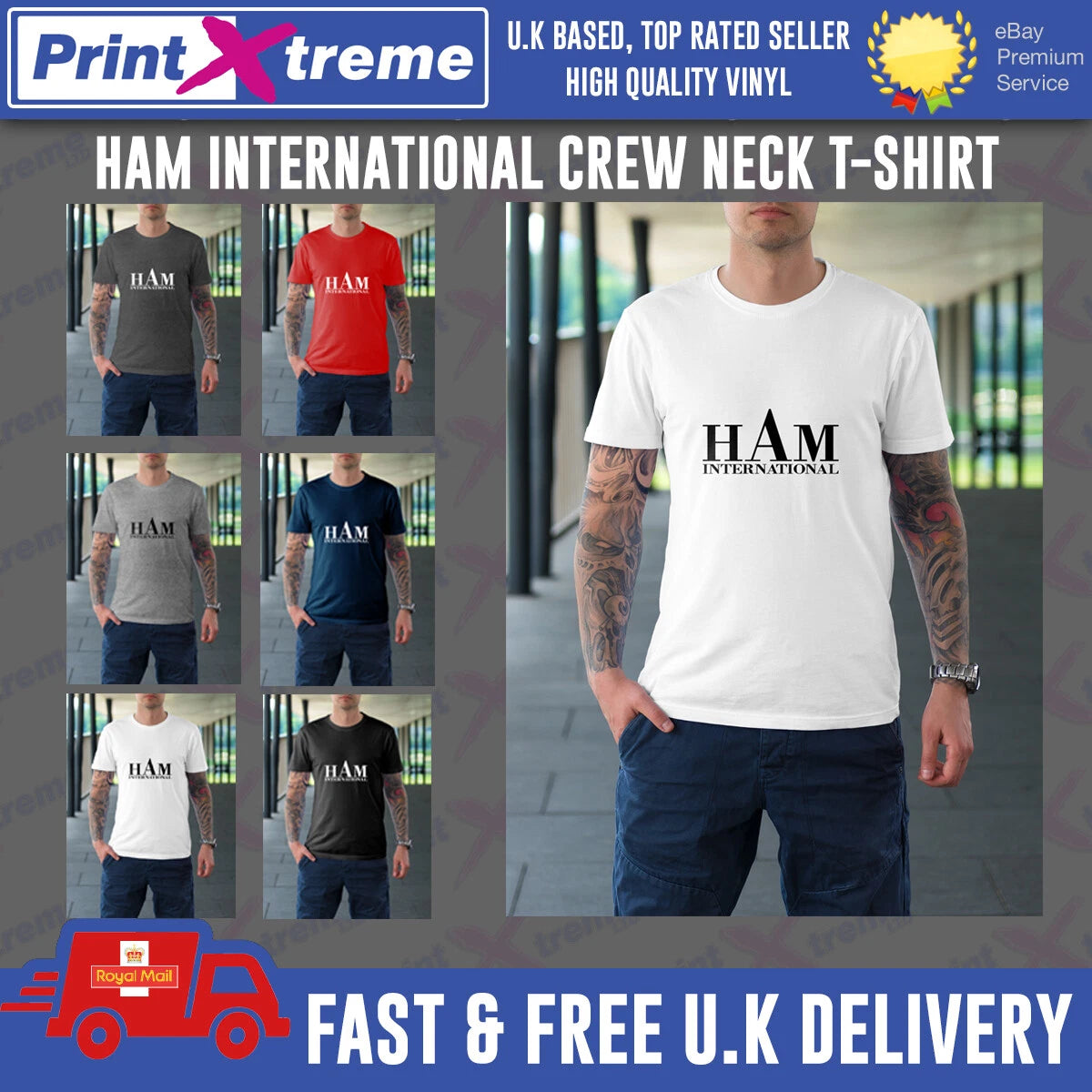 HAM INTERNATIONAL Crew Neck T Shirt BNWT JUMBO CB Radio, CONCORDE MULTIMODE