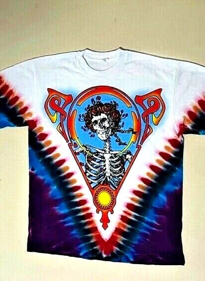 GRATEFUL DEAD-BERTHA Vdye-2 Ss TIE DYE T-SHIRT M-L-XL-2X-3X-4X  Garcia,Wier,Lesh