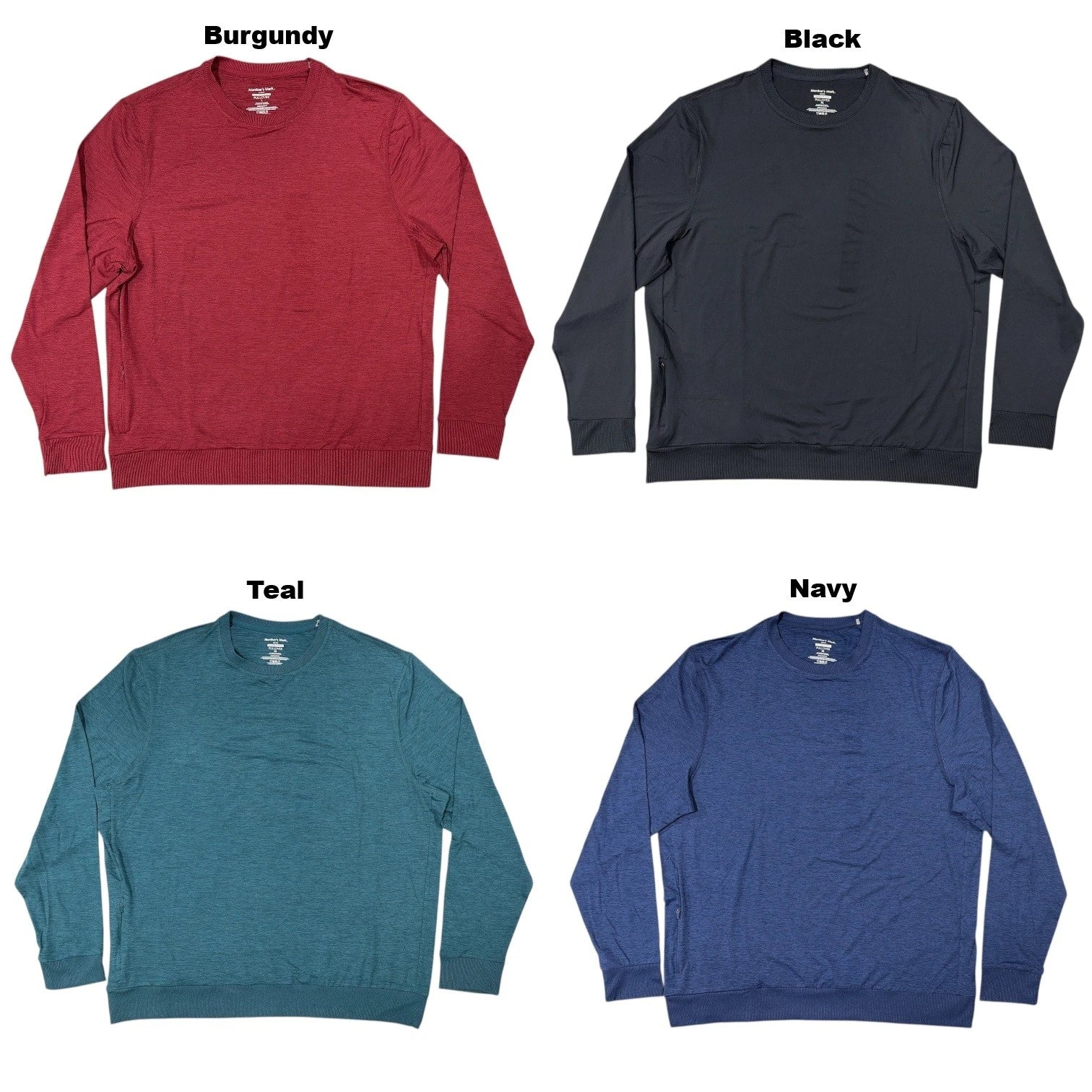 Member's Mark Men's Favorite Soft Long Sleeve Crew Neck Pullover