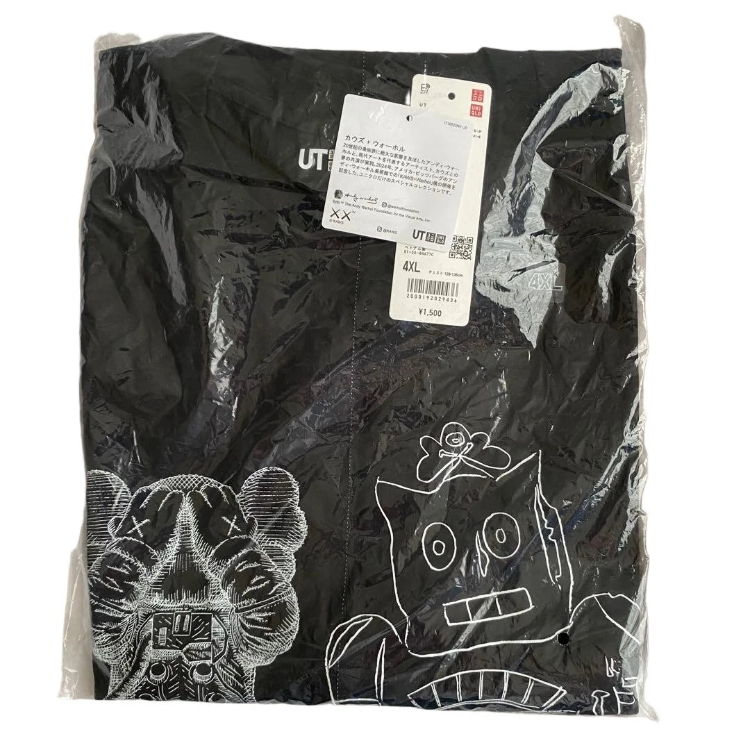 UNIQLO Cows + Warhol UT Black 4XL New Unopened Minimalist T-shirt
