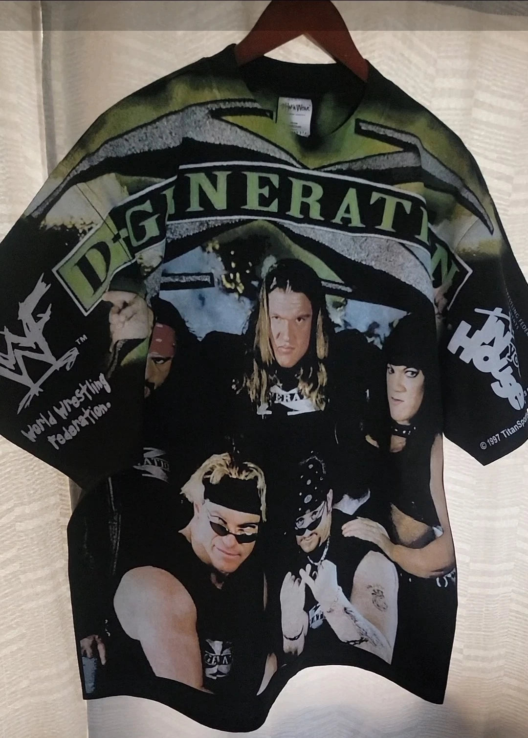 D-GENERATION (ALL OVER PRINT FRONT ONLY ON A SHAKA HEAVYWEIGHT T SHIRT "MODERN"