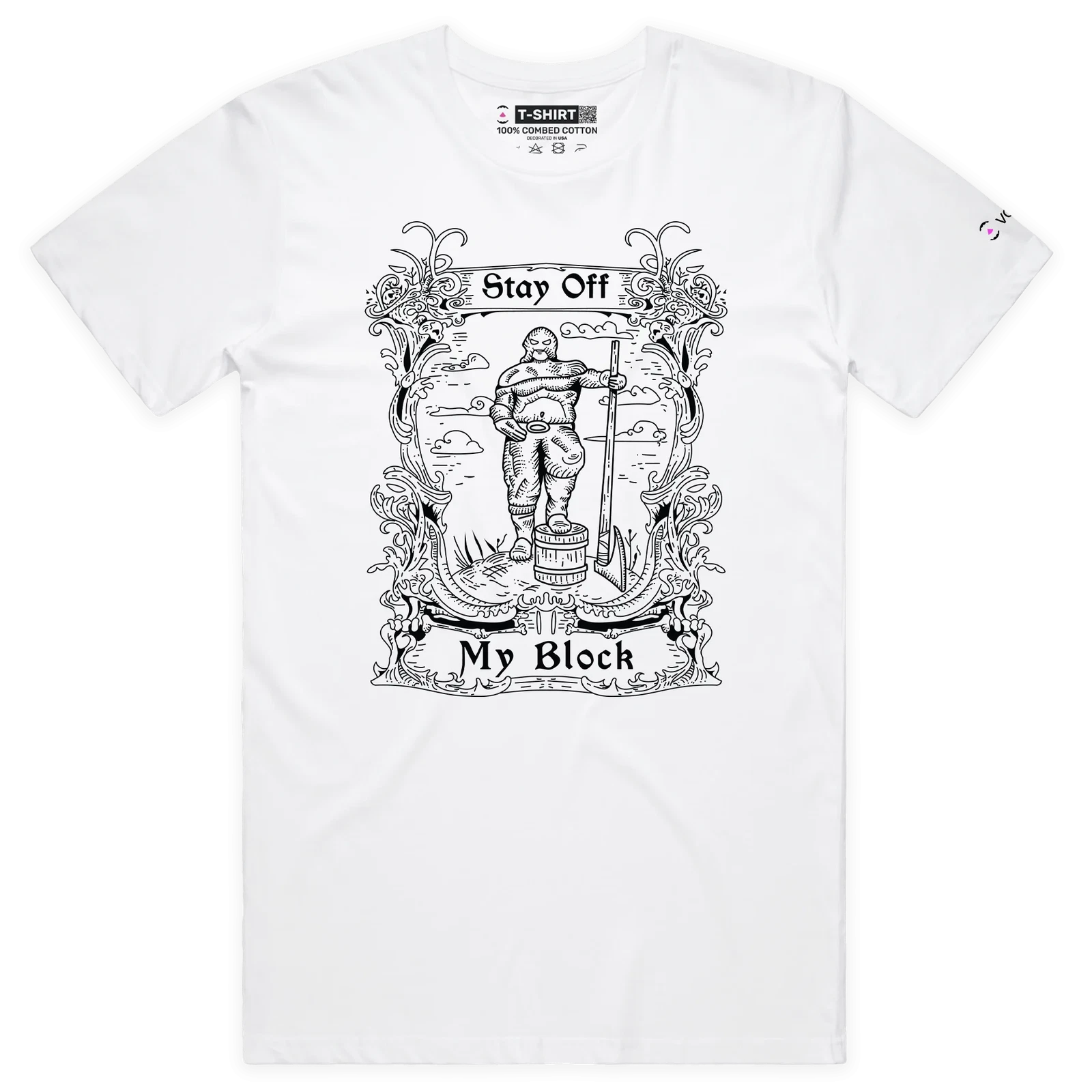 VOICEART Executioners Block Funny T-Shirt with Premium Dark Humor Graphic Design