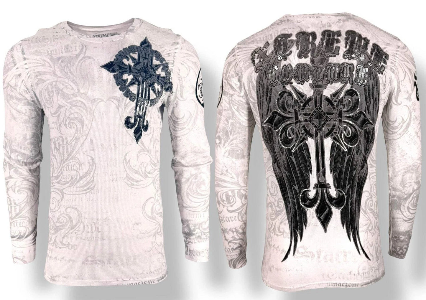 Xtreme Couture by Affliction Men's Thermal Shirt Hercules