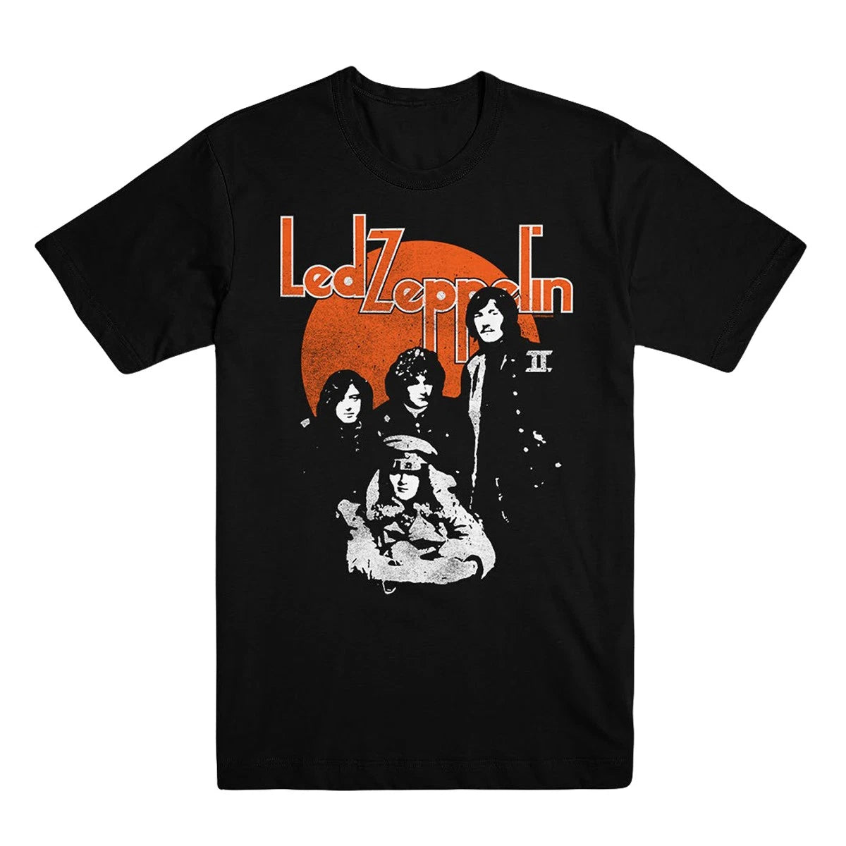 Led Zeppelin Orange Circle Jimmy Page Official Unisex T-Shirt