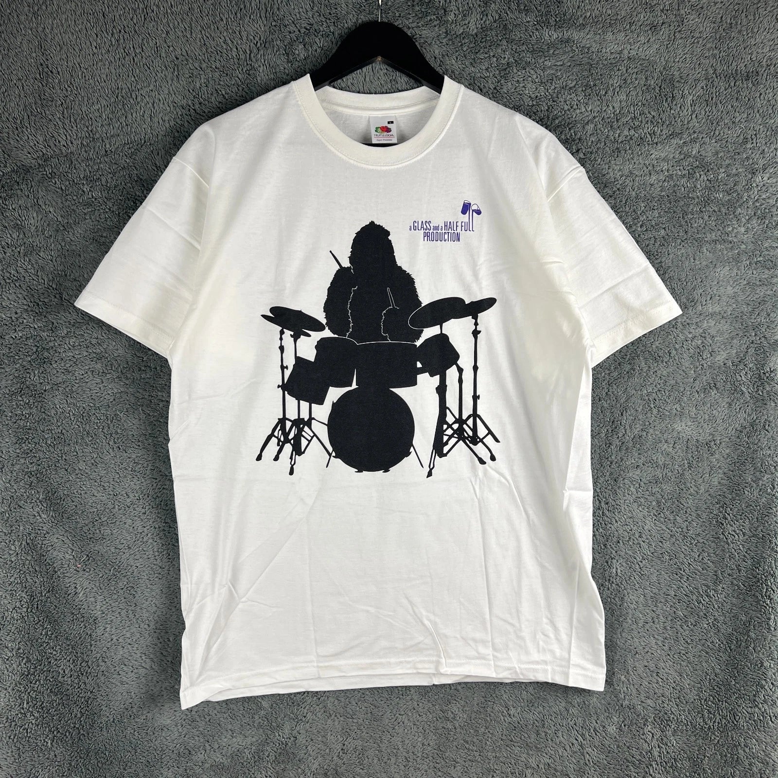 Vintage Cadbury Gorilla Promo T-Shirt White Mens Large Retro Nostalgic Y2K