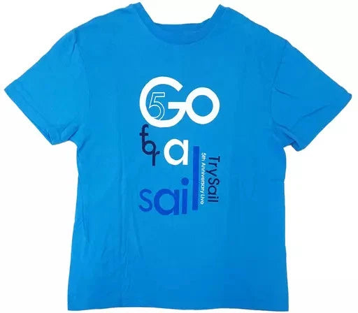 TrySail 5th Anniversary Light Blue Cotton T-Shirt XL Lawson Limited 2020