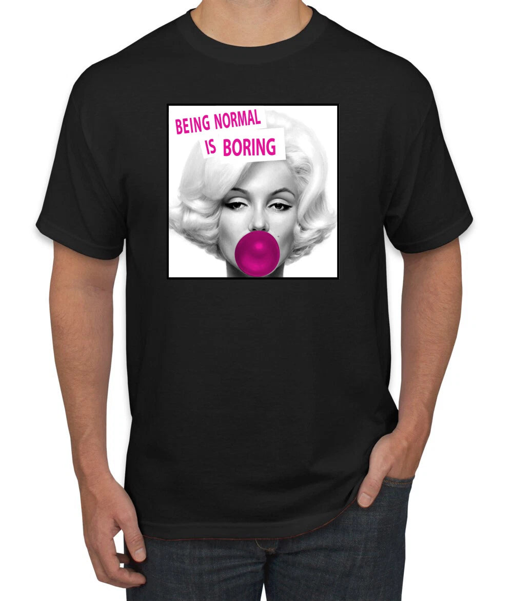 Marilyn Monroe Being Normal is Boring Men Graphic Tshirt