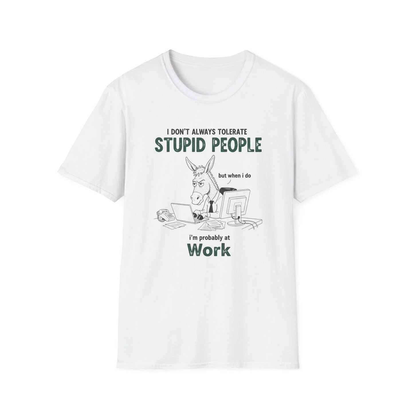 I Don’t Always Tolerate Stupid People T-Shirt | Office Humor