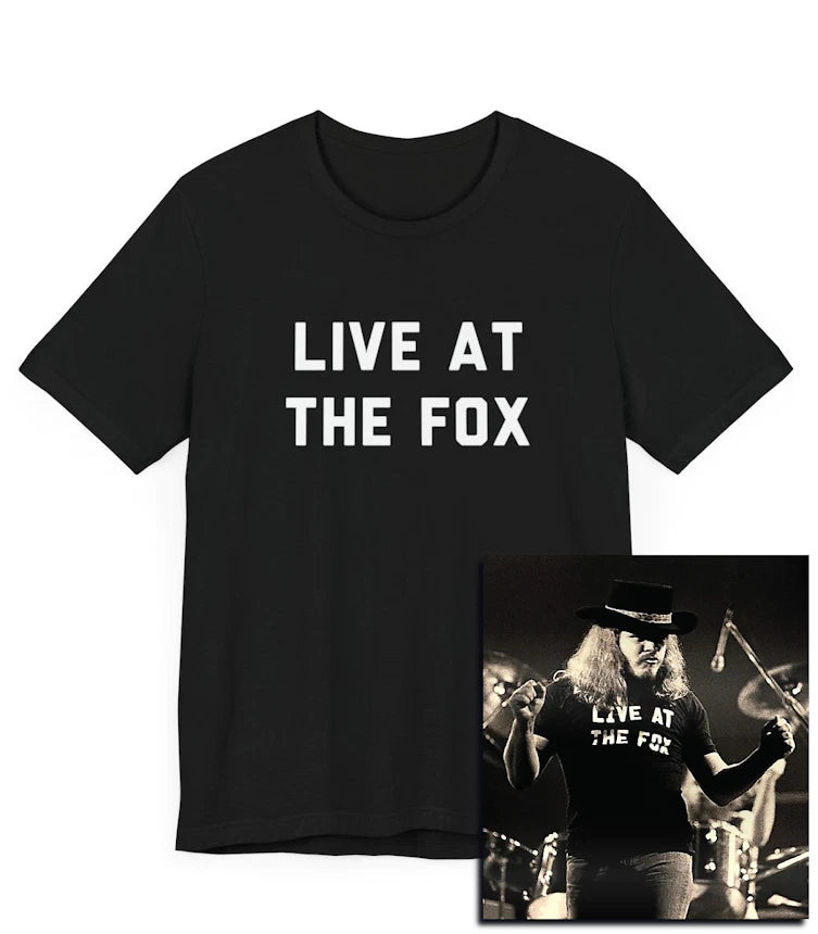 Live At The Fox Classic Rock T-Shirt, Lynyrd Skynyrd, Ronnie Van Zant,70s, Retro