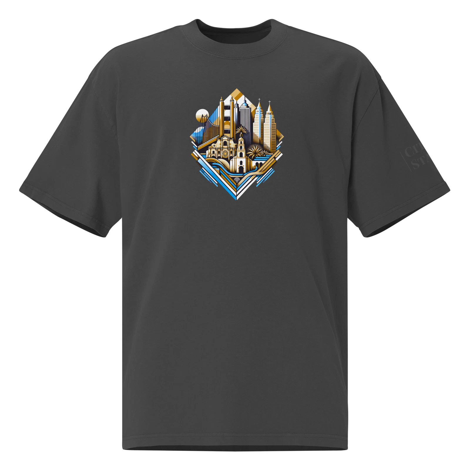 Oversized faded t-shirt (CALIFORNIA)