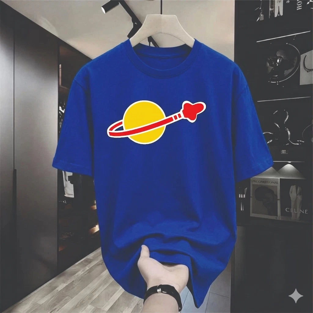 Classic Astronaut Bricks Design Men’s T-Shirt Retro Space Spaceman Fun Top