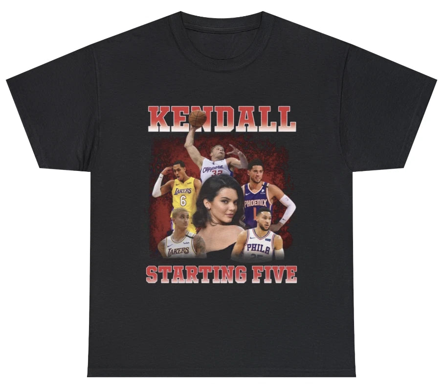 Kendall Starting 5 T Shirt Funny KUWTK Kim Kardashian Trailer Jenner BF Tee