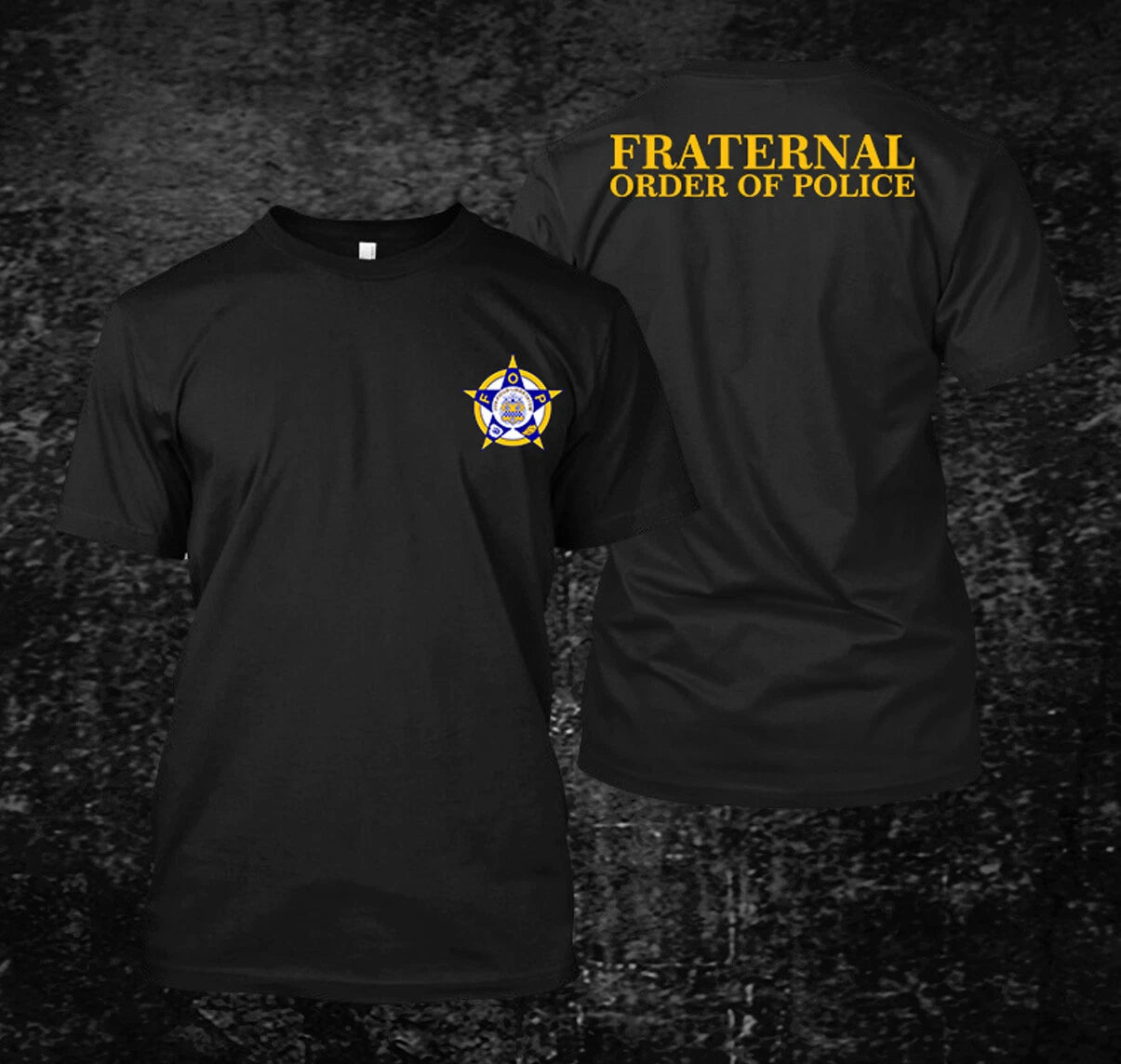 Flaternal Order of Police -  custom front and back t-shirt tee