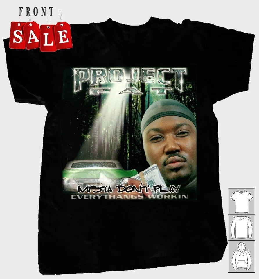 Project Mista Don't Play Pat Three 6 Mafia Album  Unisex S-5XL Shirt NH484