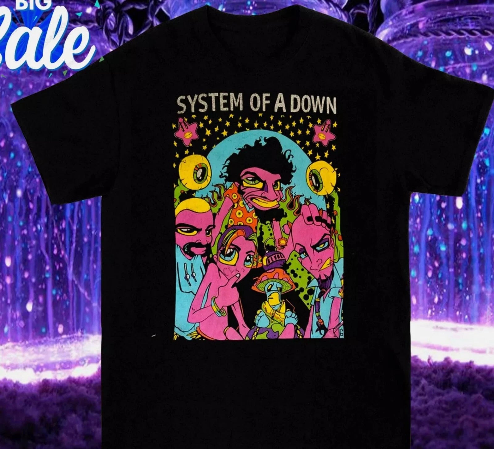 Vintage System of a Down T shirt Size S M L 2345XL Cotton