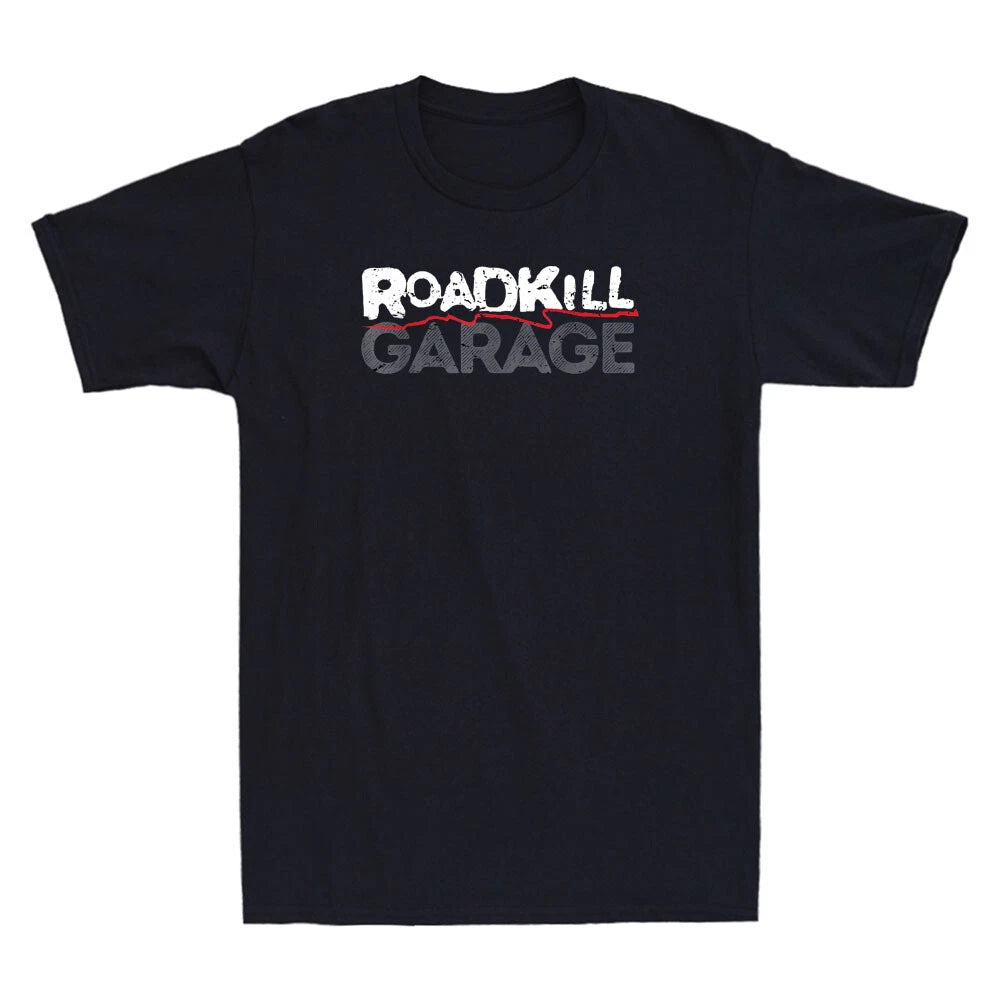 Roadkill Garage Funny Saying Quote Vintage Men's Short Sleeve T-Shirt Black Tee