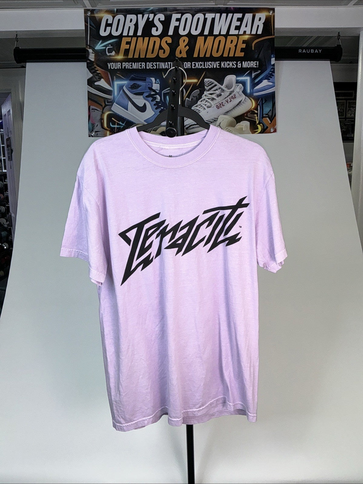 Men's Medium Tenacity Studios Graphic Logo T-Shirt Purple