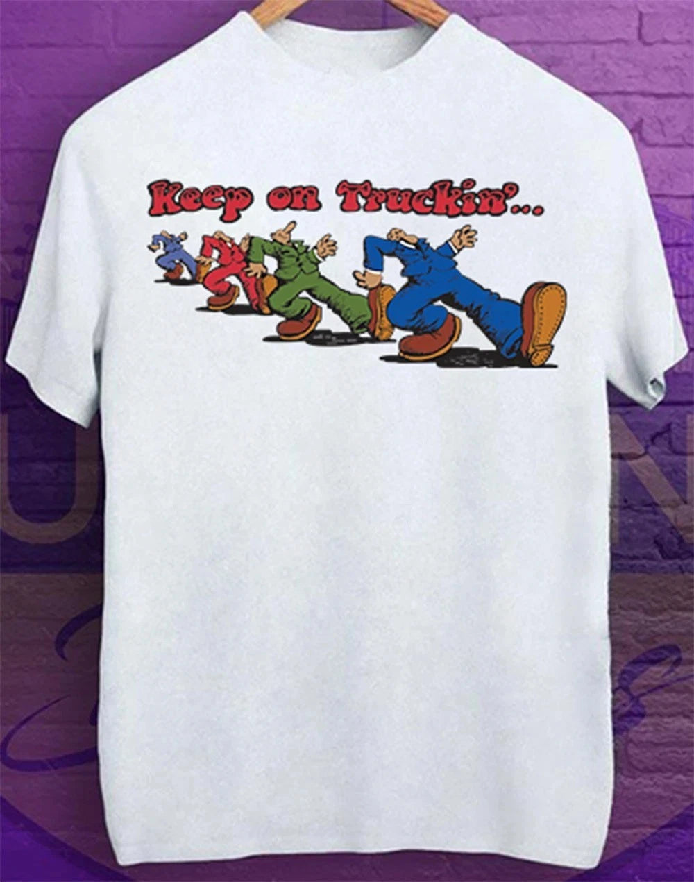 Keep On Truckin Vintage T Shirts WHITE T-Shirts S-3XL
