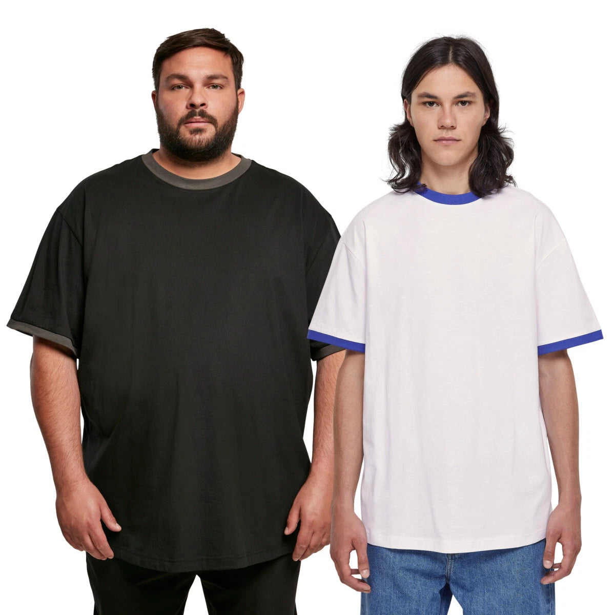 Urban Classics Oversized Ringer Tee T-Shirt Top Shirt Contrast Color Relaxed