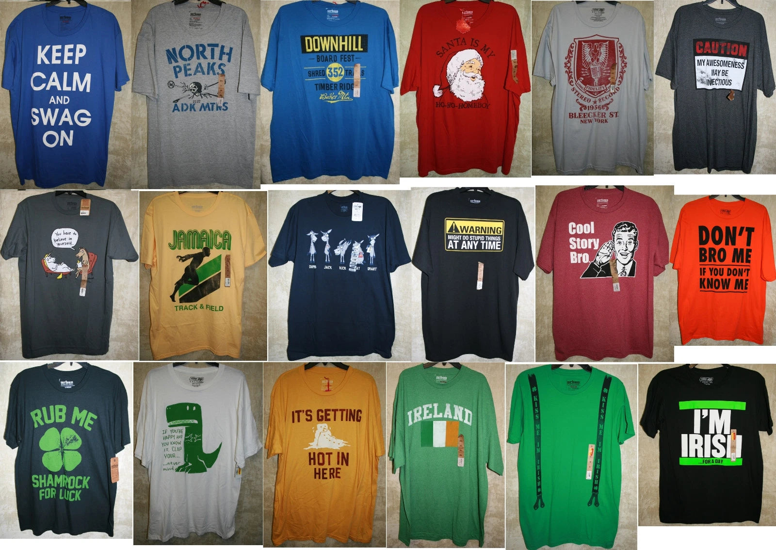 NWT Urban PIPELINE Graphic Crew Tee shirt Colors Patterns soft mens Cotton Blend