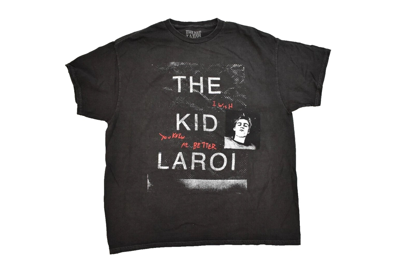 The Kid Laroi Mens I Wish You Knew Me Better Vintage Black Tee Shirt New S, XL