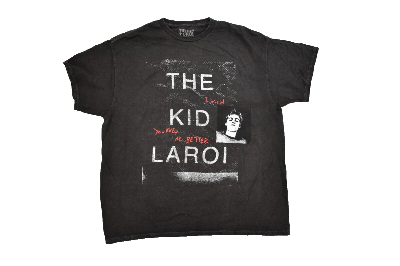 The Kid Laroi Mens I Wish You Knew Me Better Vintage Black Tee Shirt New S, XL