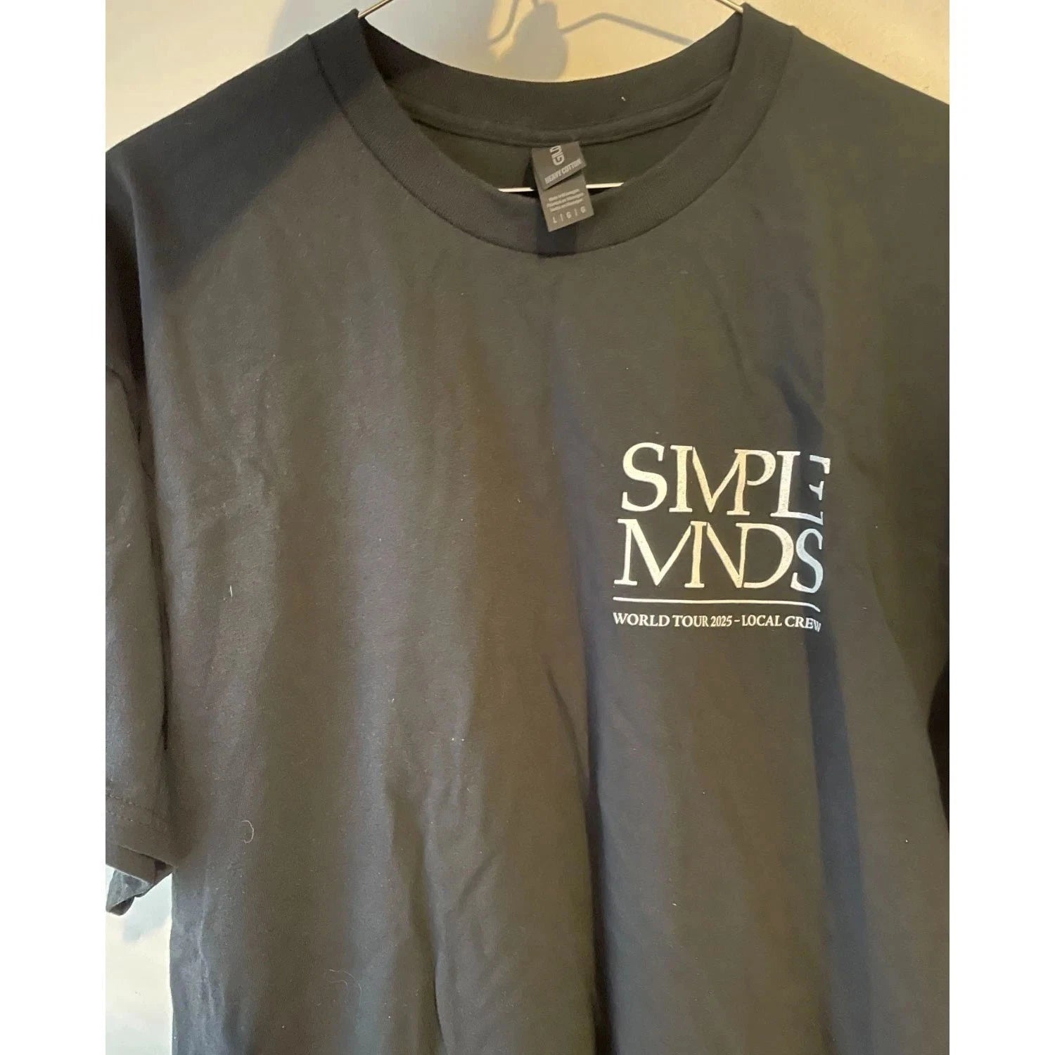 SALE 30% - Simple Minds 2025 Tour Local Crew Shirt All Size S-3XL