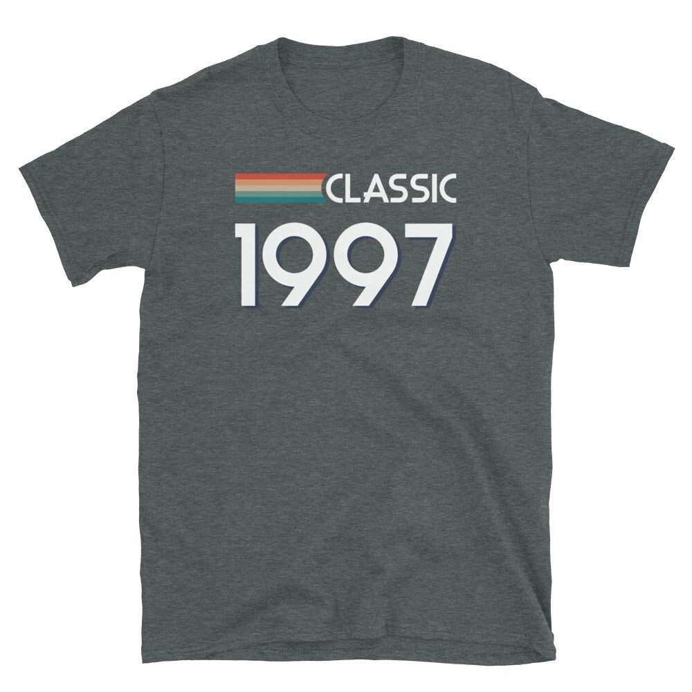 Classic Retro Inspired Graphic Birthday 1997 Vintage Short-Sleeve Unisex T-Shirt