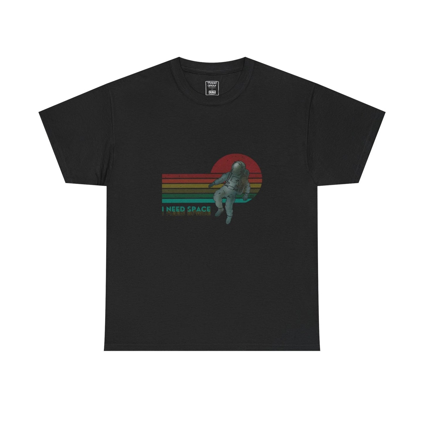Retro Astronaut Tee (I Need Space) | Vintage Space Stripes | Funny T-Shirt