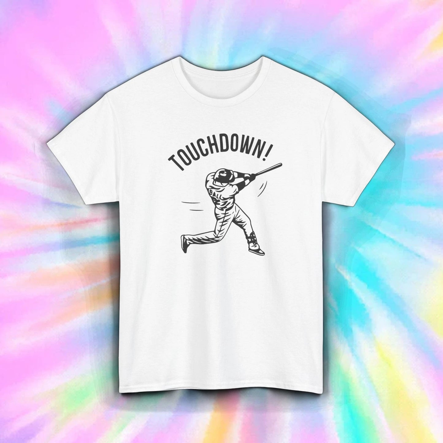 Touchdown Baseball Shirt Funny Sports Fail Sarcasm Joke Gift Tee S-5XL