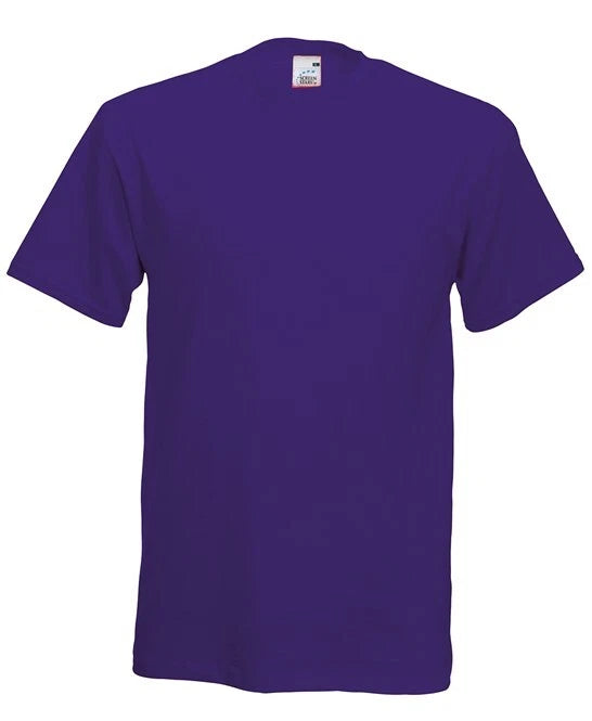 Personalised custom printed Fruit of the Loom T-Shirt Text Logo stag hen SS048