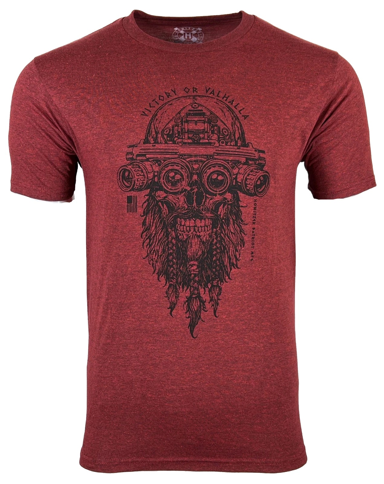 Howitzer Style Men's T-Shirt VICTORY OR VALHALLA Military Grunt S M L XL 2XL 3XL