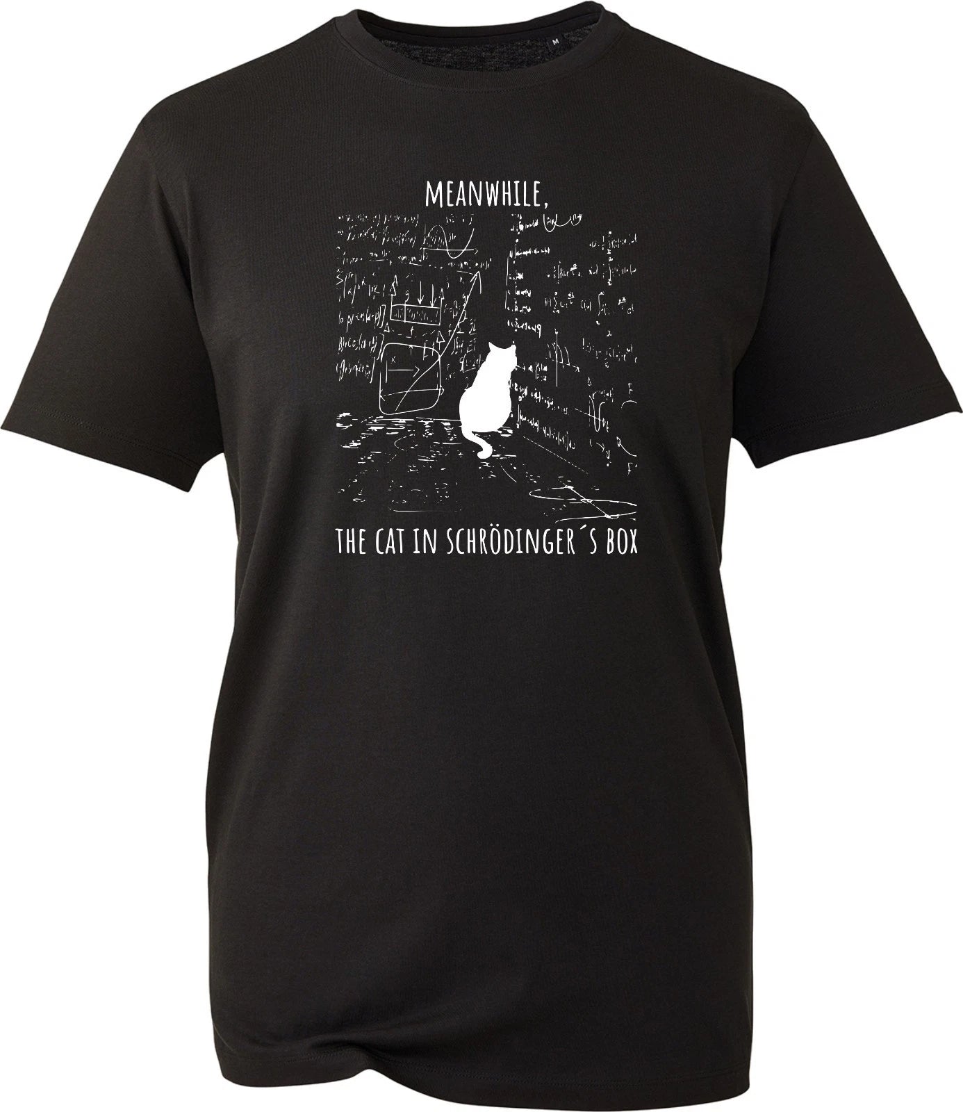 Schrodingers Cat Escape Plan T-Shirt Funny Physics Teacher Science Nerd Gift Tee