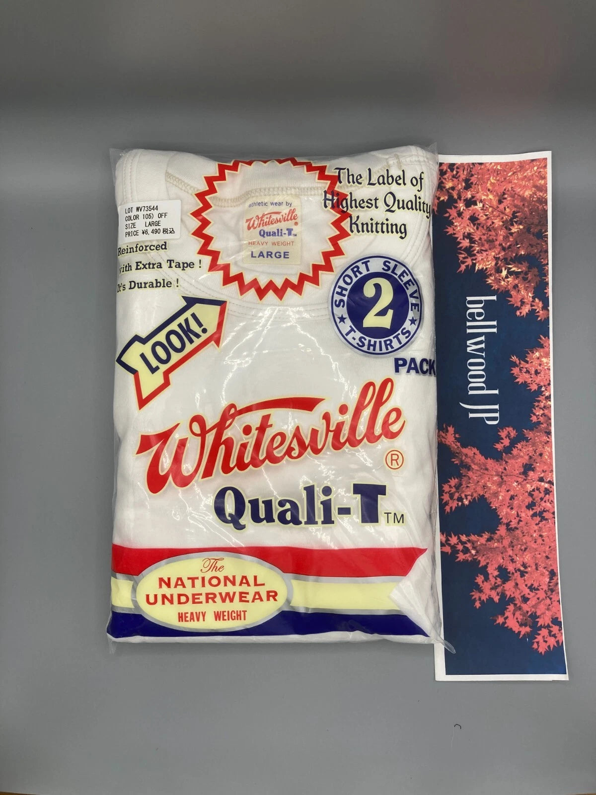 WHITESVILLE T-SHIRT WV73544 2-PACK  White