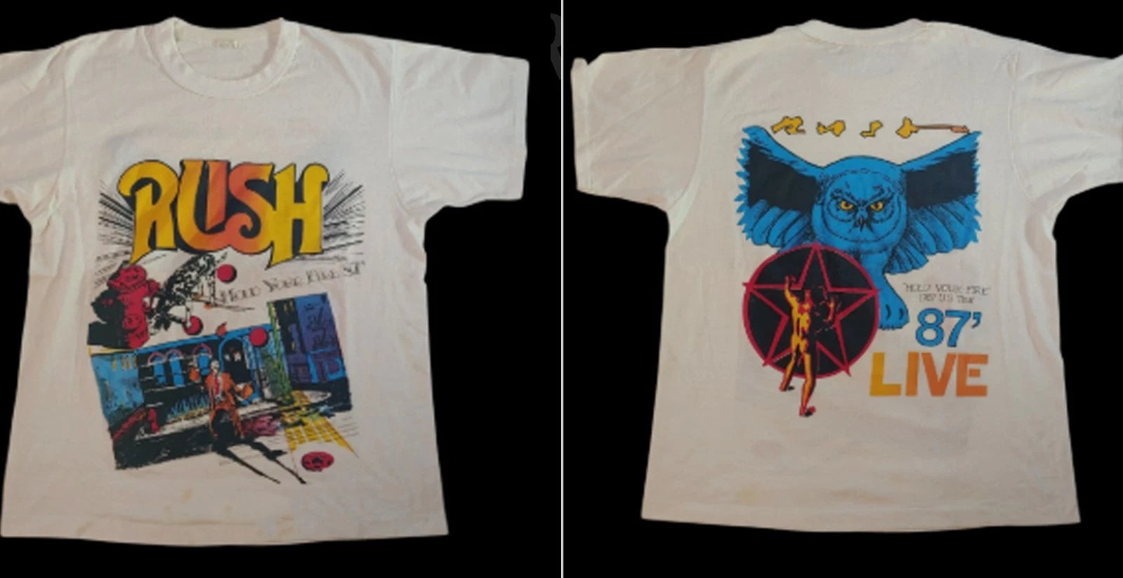 New Rush Band tour 87 Live Reprint  S-235XL T-Shirt U18.622