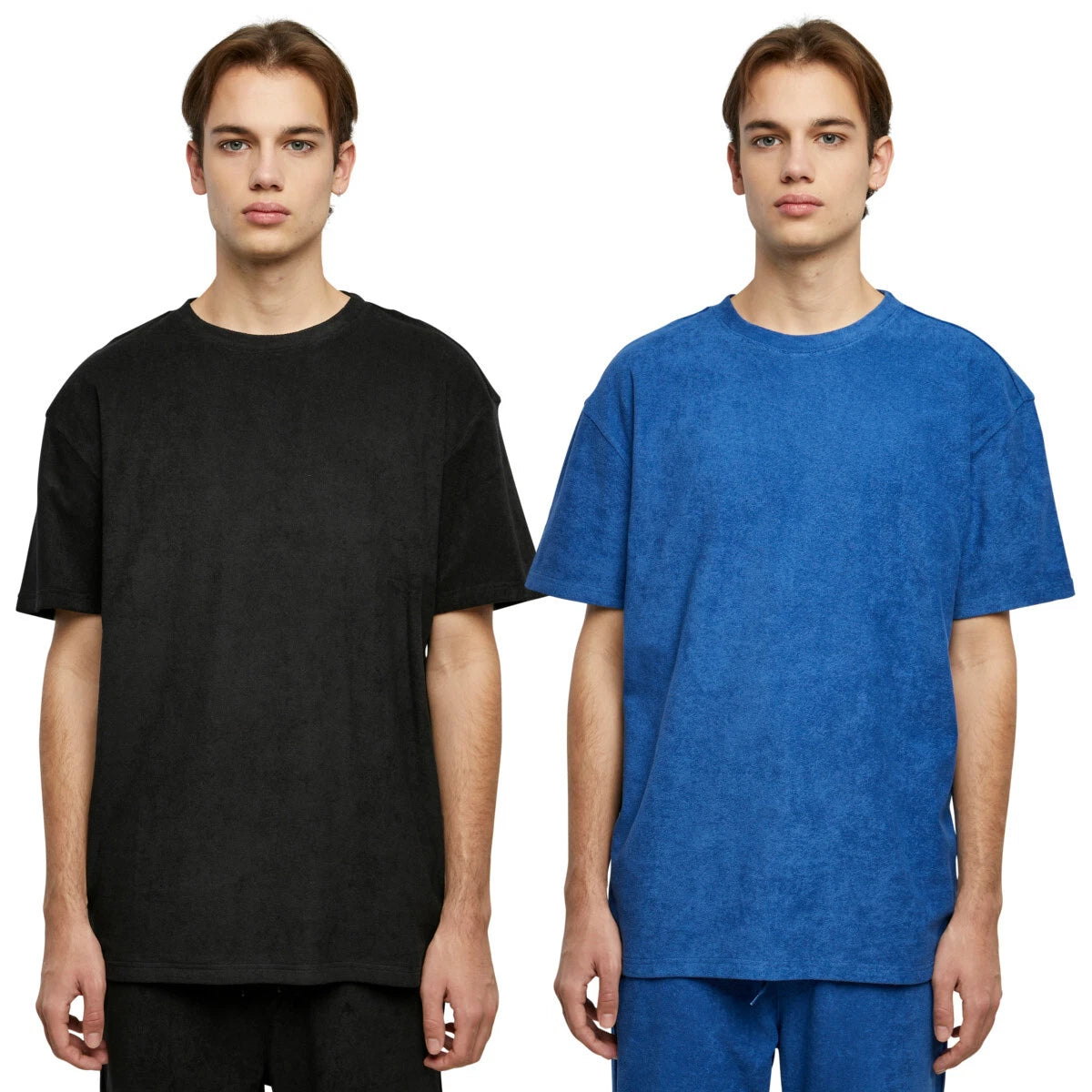 Urban Classics Oversized Towel Tee Men Top T-Shirt Cotton Round Neck
