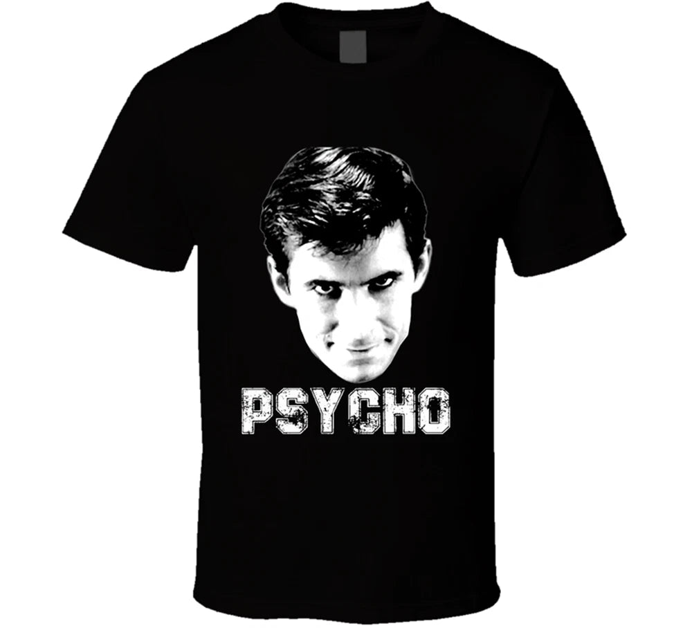 Psycho, Anthony Perkins, Face Vector, Horror Scary, Movie Fan T Shirt Gift New