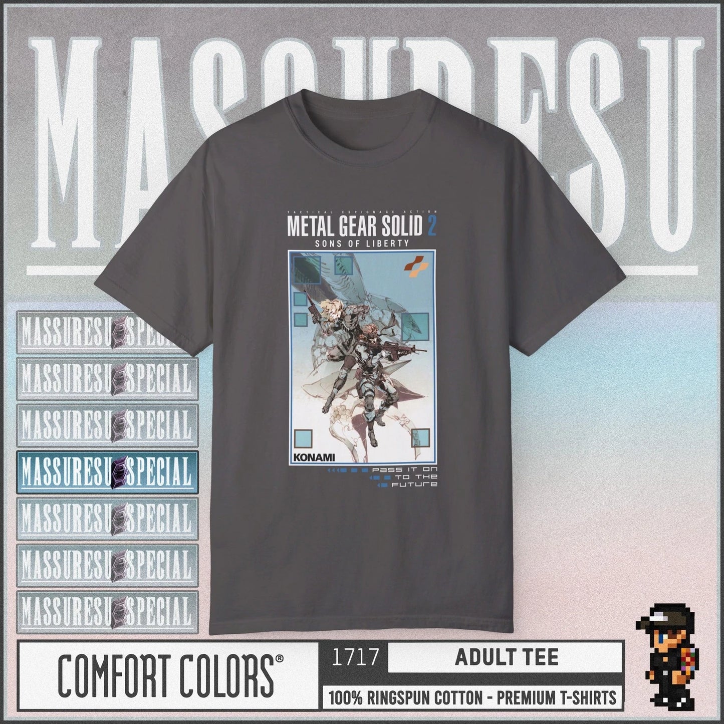 Metal Gear Solid 2: Sons of Liberty [v2] Premium T-Shirt - Ray Snake Raiden MGS2