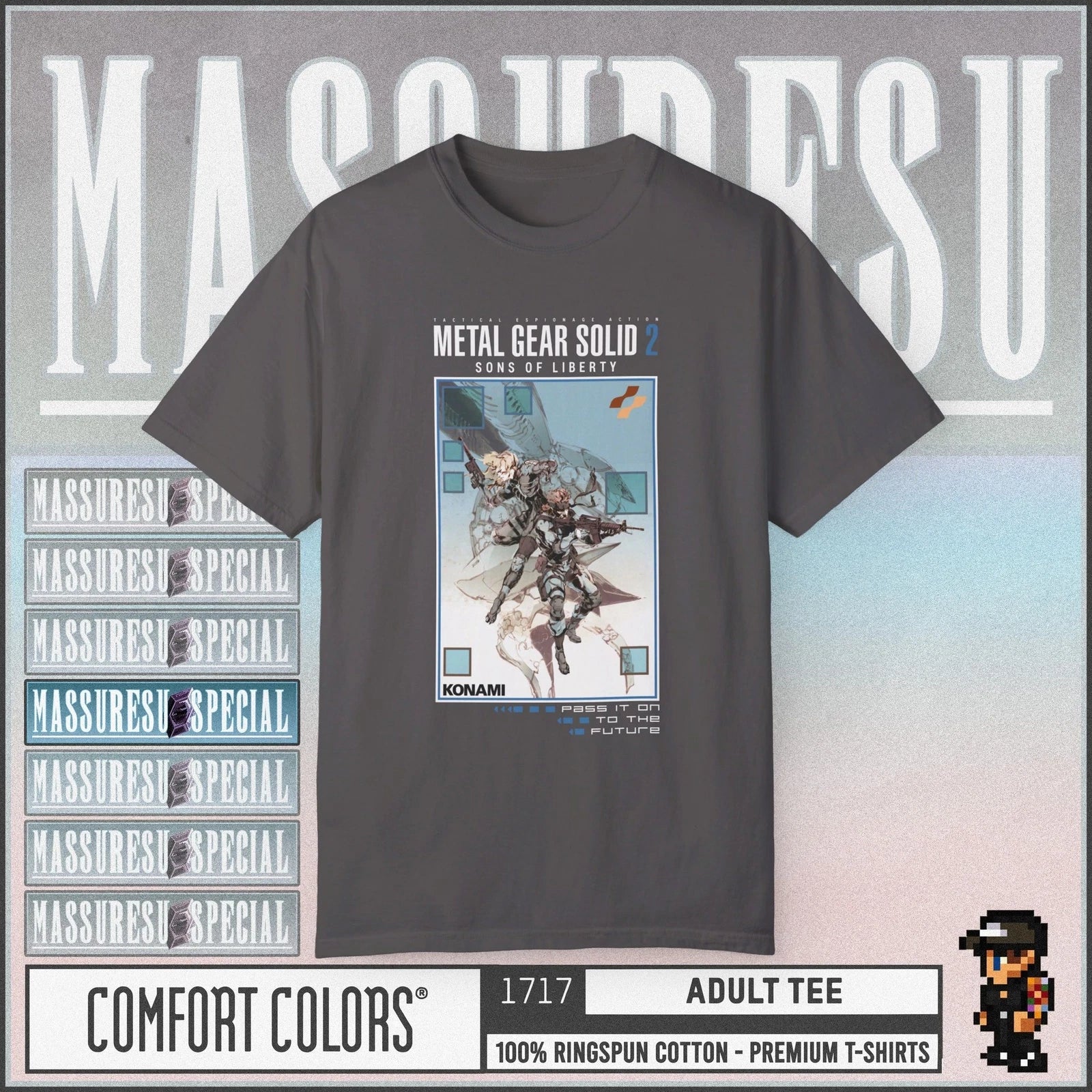 Metal Gear Solid 2: Sons of Liberty [v2] Premium T-Shirt - Ray Snake Raiden MGS2